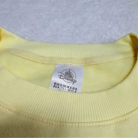 WDW Walt Disney world Yellow Mickey Mouse Crewneck pullover sweatshirt new - Picture 6 of 9